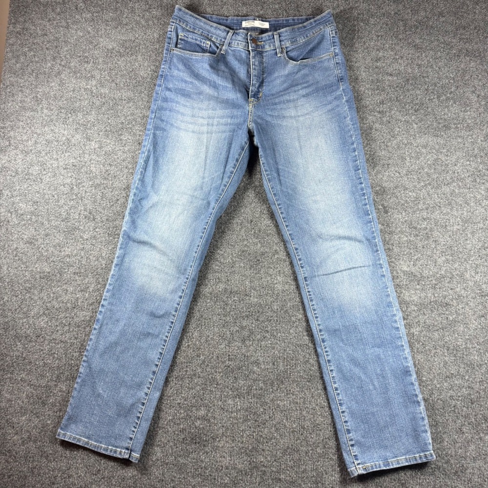 Signature by Levi Strauss Totally Shaping Straight Jeans Blue 10M W30 L32